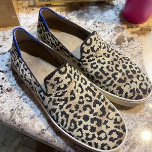Rothy’s leopard original slip on sneaker - size 9